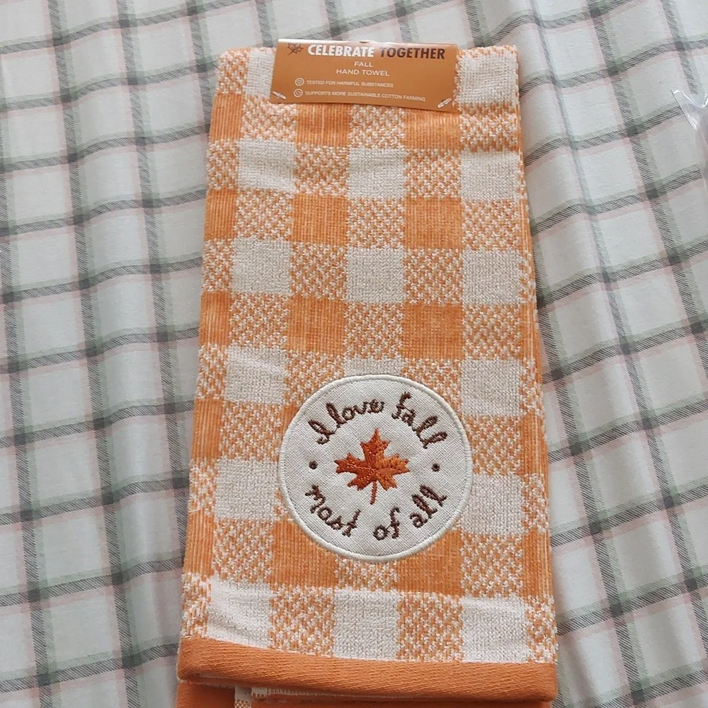 NWT 6 PACK Celebrate Together Fall 'I Love Fall' Hand Towels